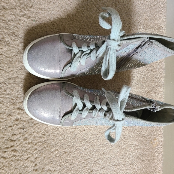 Stuart Weitzman Vance Jewel Hidden Wedge High Top Sneaker - Picture 5 of 11